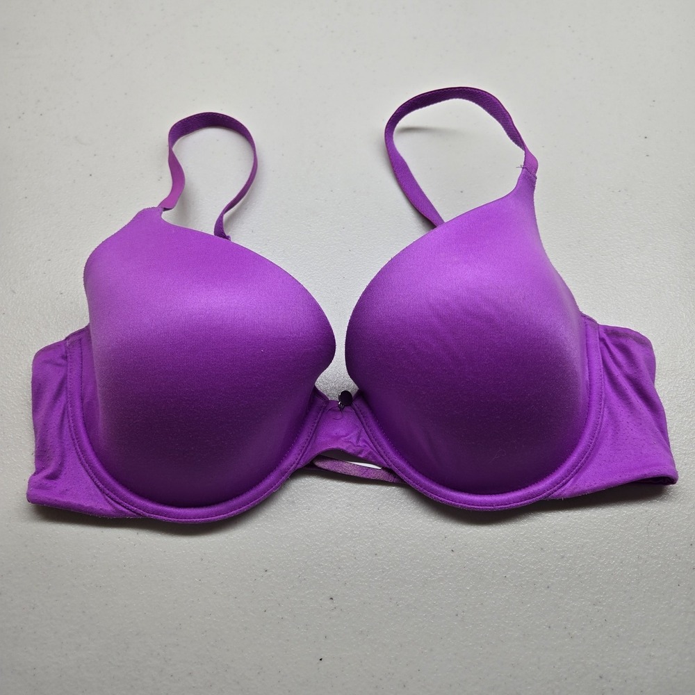 Victoria's Secret Women Bra 34D‎ Purple Lined Demi Balconette Underwired